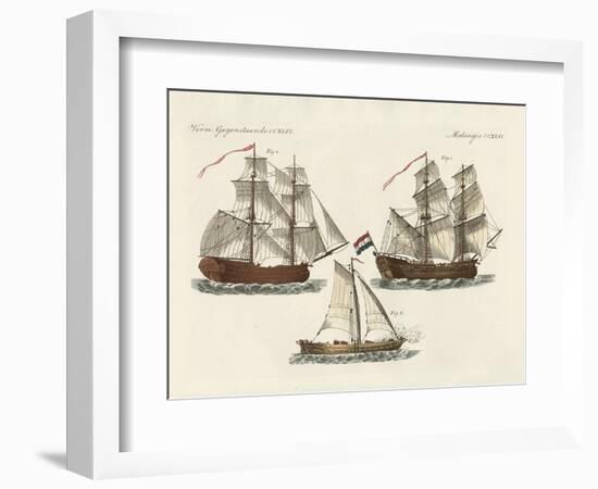 Warships of Different Kinds-null-Framed Giclee Print