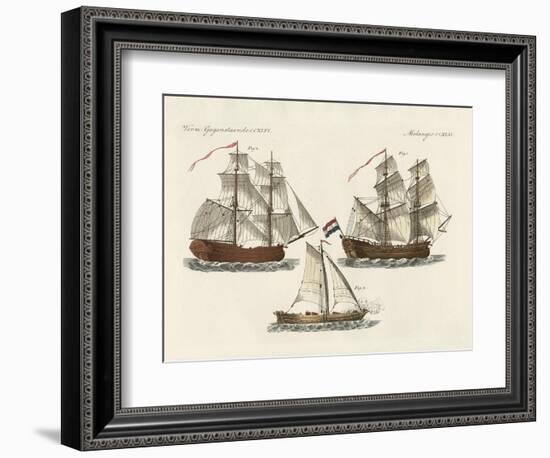 Warships of Different Kinds-null-Framed Giclee Print