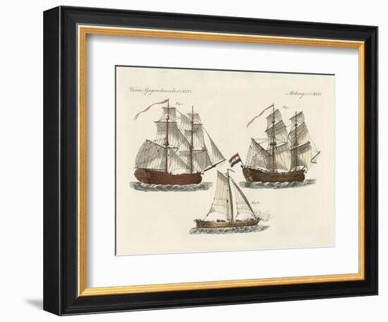 Warships of Different Kinds-null-Framed Giclee Print