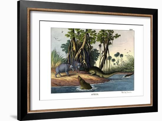 Warthog, 1860-null-Framed Giclee Print