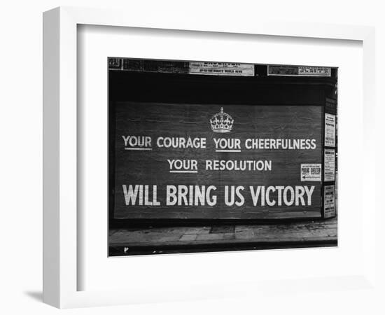 Wartime Propaganda Poster, 1939-null-Framed Photographic Print