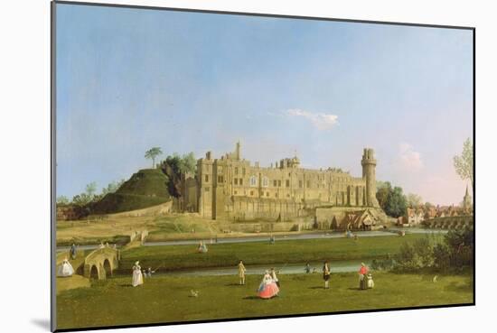 Warwick Castle, C.1748-49-Canaletto-Mounted Giclee Print