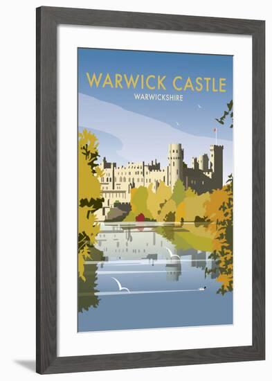 Warwick Castle - Dave Thompson Contemporary Travel Print-Dave Thompson-Framed Giclee Print