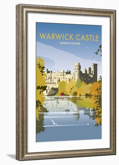 Warwick Castle - Dave Thompson Contemporary Travel Print-Dave Thompson-Framed Giclee Print