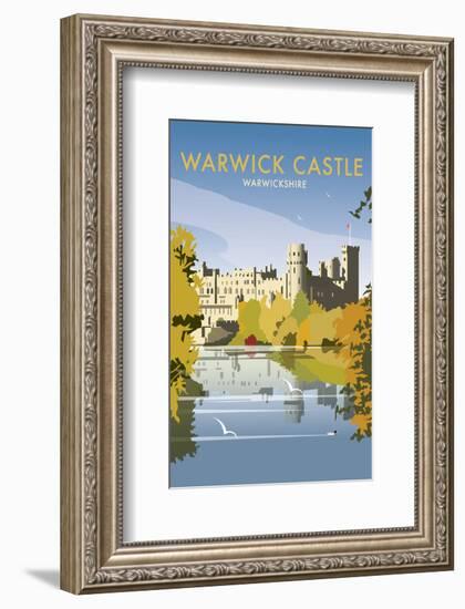 Warwick Castle - Dave Thompson Contemporary Travel Print-Dave Thompson-Framed Giclee Print