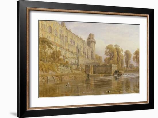 Warwick Castle from the Avon-George Cruikshank-Framed Giclee Print