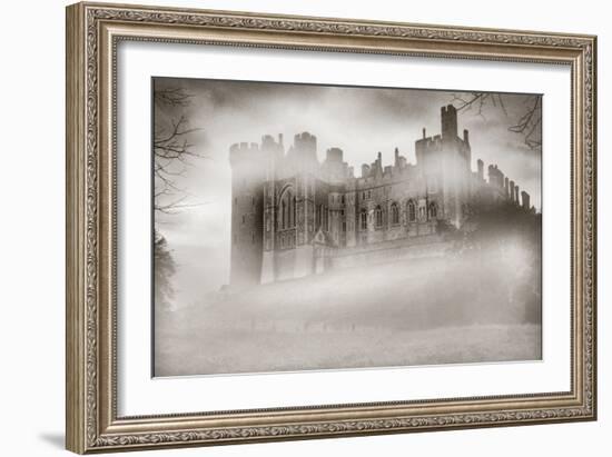 Warwick Castle in the Fog-Adrian Campfield-Framed Photographic Print