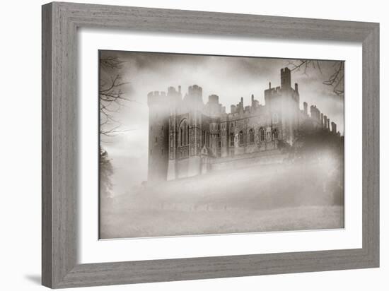 Warwick Castle in the Fog-Adrian Campfield-Framed Photographic Print