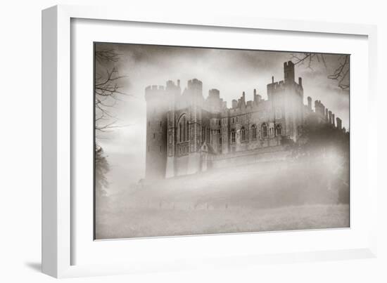 Warwick Castle in the Fog-Adrian Campfield-Framed Photographic Print