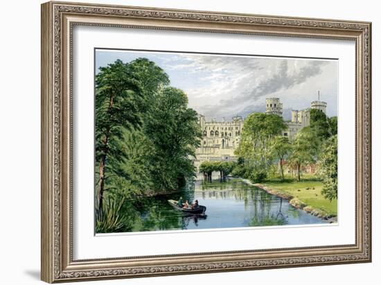 Warwick Castle, Warwickshire, Home of the Earl of Warwick, C1880-AF Lydon-Framed Giclee Print