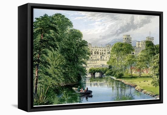 Warwick Castle, Warwickshire, Home of the Earl of Warwick, C1880-AF Lydon-Framed Premier Image Canvas