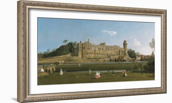 Warwick Castle-Antonio Canaletto-Framed Giclee Print