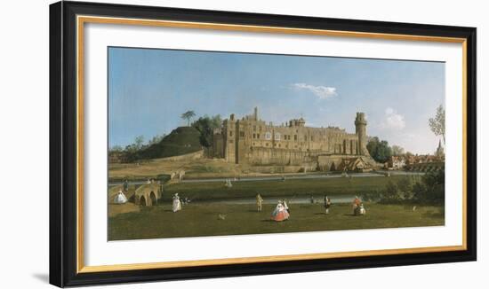 Warwick Castle-Antonio Canaletto-Framed Giclee Print