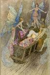 Fairies Around a Baby's Cot-Warwick Goble-Photographic Print