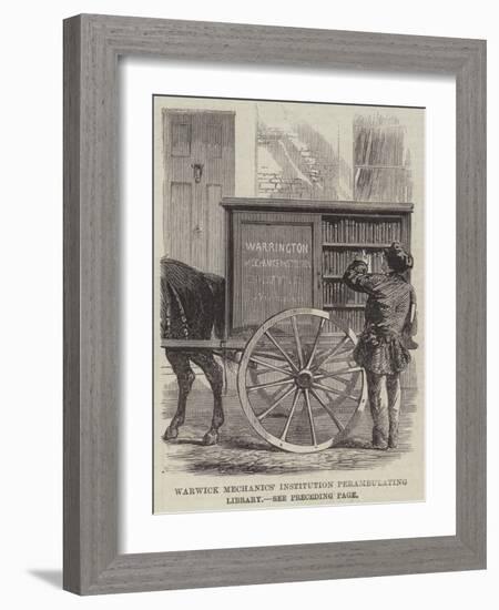 Warwick Mechanics' Institution Perambulating Library-null-Framed Giclee Print