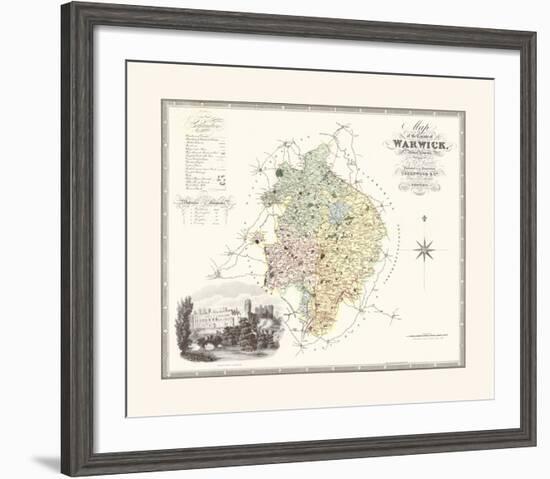 Warwickshire-C & J Greenwood-Framed Premium Giclee Print