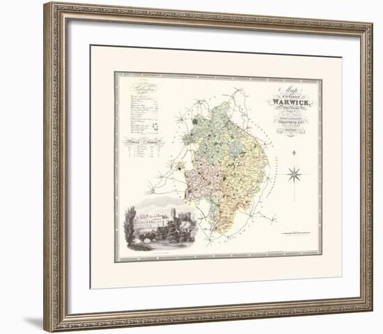 Warwickshire-C & J Greenwood-Framed Premium Giclee Print