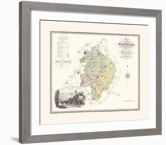 Warwickshire-C & J Greenwood-Framed Premium Giclee Print