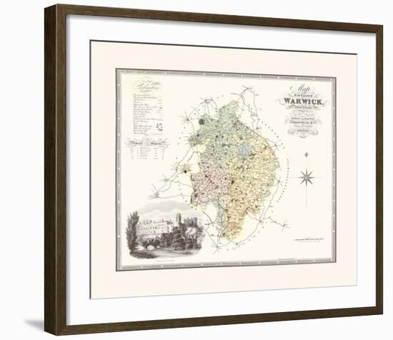 Warwickshire-C & J Greenwood-Framed Premium Giclee Print