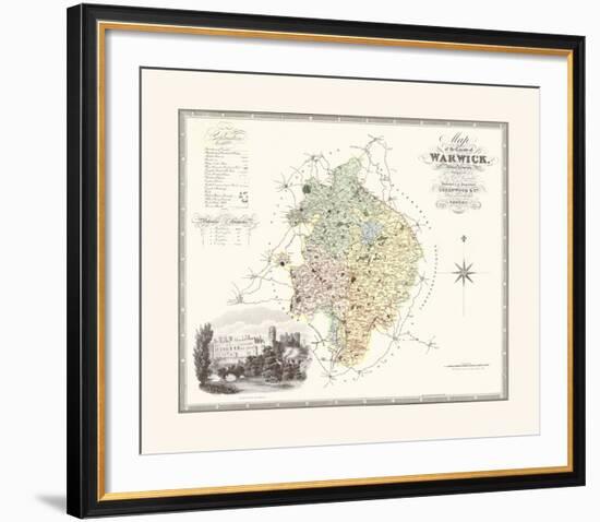 Warwickshire-C & J Greenwood-Framed Premium Giclee Print