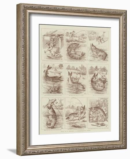 Was it a Bream?, a Fisherman's Story-null-Framed Giclee Print