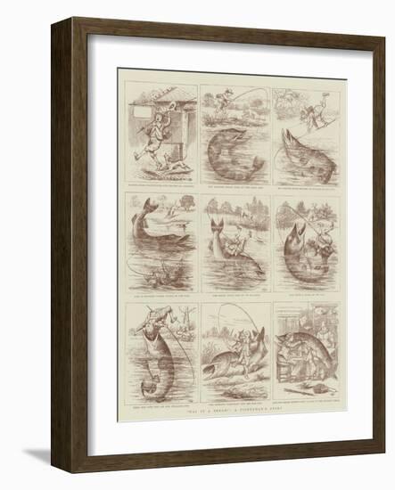 Was it a Bream?, a Fisherman's Story-null-Framed Giclee Print