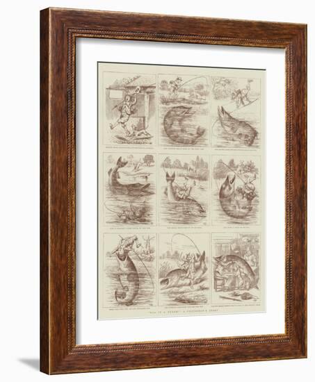 Was it a Bream?, a Fisherman's Story-null-Framed Giclee Print