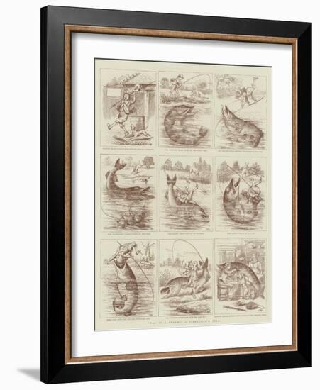 Was it a Bream?, a Fisherman's Story-null-Framed Giclee Print