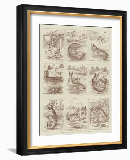 Was it a Bream?, a Fisherman's Story-null-Framed Giclee Print