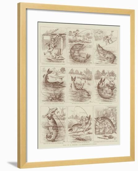 Was it a Bream?, a Fisherman's Story-null-Framed Giclee Print