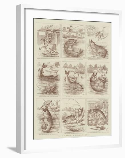 Was it a Bream?, a Fisherman's Story-null-Framed Giclee Print