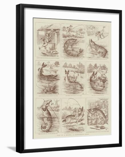 Was it a Bream?, a Fisherman's Story-null-Framed Giclee Print