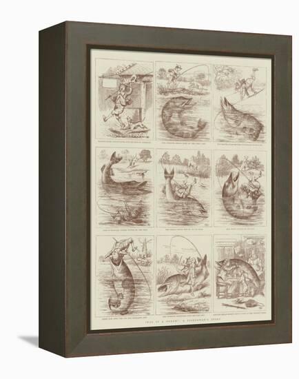 Was it a Bream?, a Fisherman's Story-null-Framed Premier Image Canvas