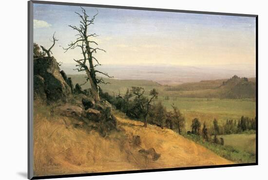 Wasatch Mountain, Nebraska-Albert Bierstadt-Mounted Premium Giclee Print