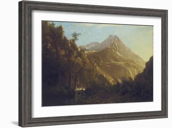 Wasatch Mountains-Albert Bierstadt-Framed Giclee Print