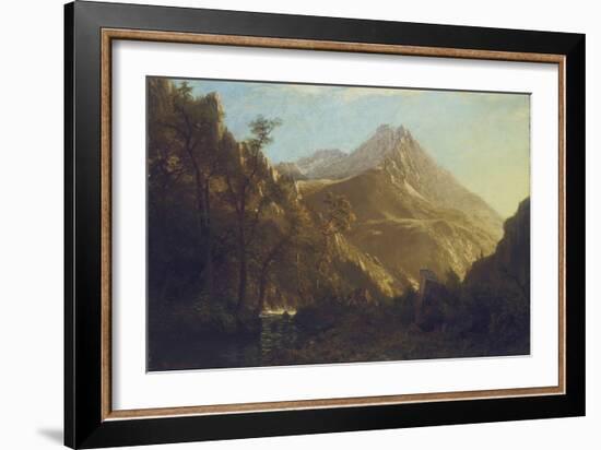 Wasatch Mountains-Albert Bierstadt-Framed Giclee Print