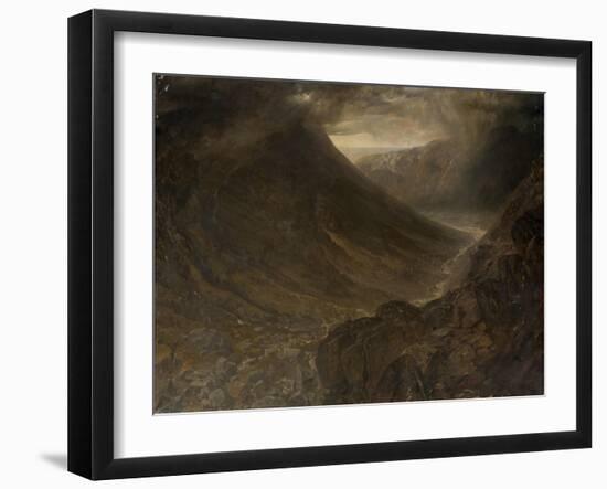 Wasdale Head from Styhead Pass, Cumbria, C.1854-Alfred William Hunt-Framed Giclee Print