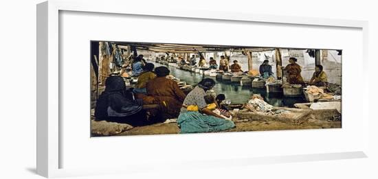 Wash Day in Mexico City, Pub. Detroit, 1880-1900-William Henry Jackson-Framed Giclee Print