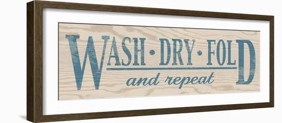 Wash Dry Fold - Blue-N. Harbick-Framed Photographic Print