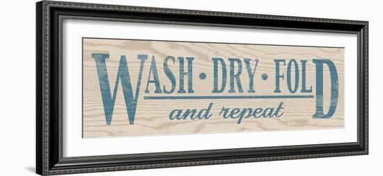 Wash Dry Fold - Blue-N. Harbick-Framed Photographic Print