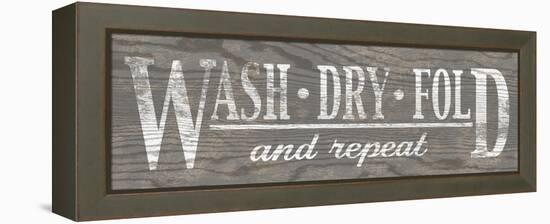 Wash Dry Fold-N. Harbick-Framed Premier Image Canvas