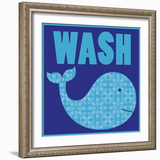 Wash Whale-Lauren Gibbons-Framed Art Print
