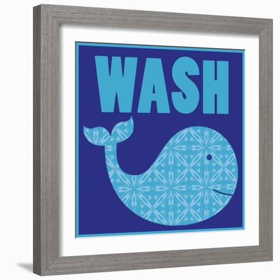 Wash Whale-Lauren Gibbons-Framed Art Print