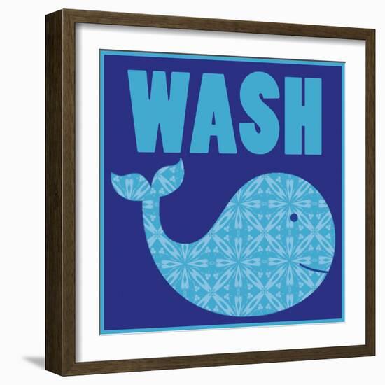 Wash Whale-Lauren Gibbons-Framed Art Print