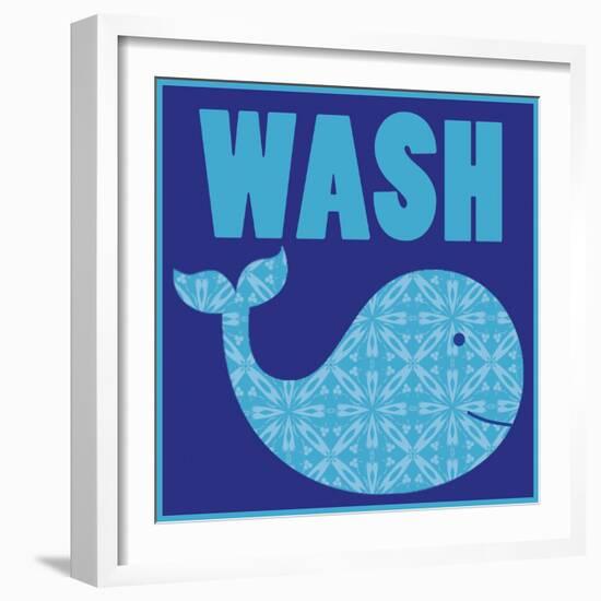 Wash Whale-Lauren Gibbons-Framed Art Print