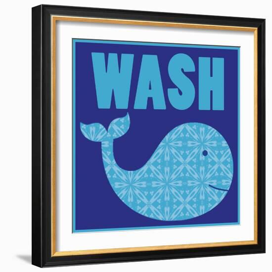 Wash Whale-Lauren Gibbons-Framed Art Print