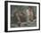 Wash Women (Oil on Panel)-Edgar Degas-Framed Giclee Print