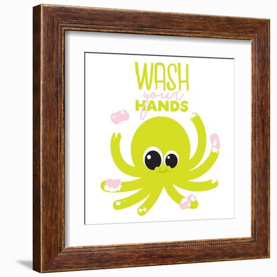 Wash Your Hands-Jace Grey-Framed Art Print