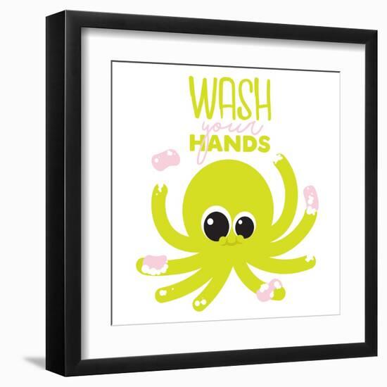 Wash Your Hands-Jace Grey-Framed Art Print