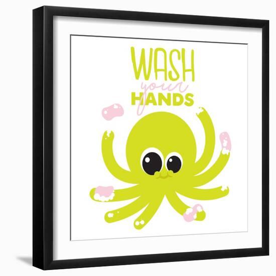 Wash Your Hands-Jace Grey-Framed Art Print